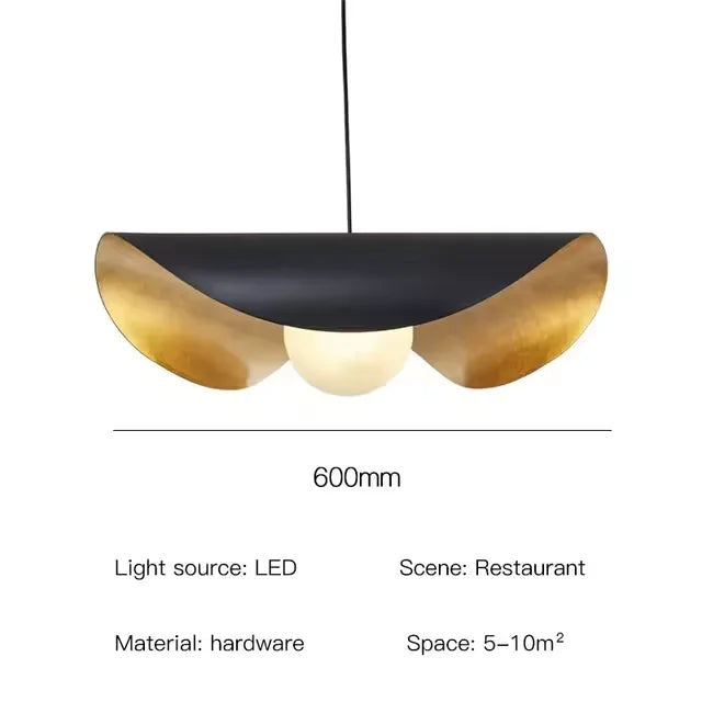 Afralia™ Lederam Manta Pendant - Industrial Retro Style White/Black Ceiling Lamp