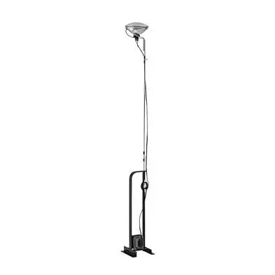 Afralia™ Toio Floor Lamp: Black, White, Red; Iron, Chrome; Italian Design; Spotlight for Bedroom, Office, Indoor