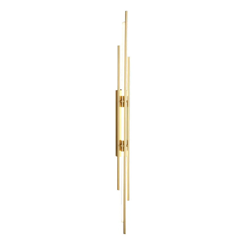 Afralia™ Acrylic Copper Wall Sconce 80/100cm Minimalist Living Room Lights