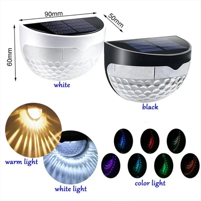 Afralia™ Solar LED Outdoor Wall Lamps - Waterproof Energy Garden Lights