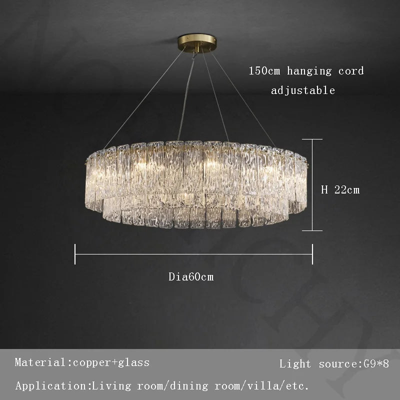 Afralia™ Modern Glass Pendant Light | Luxurious Home Decor & LED Lighting Fixture