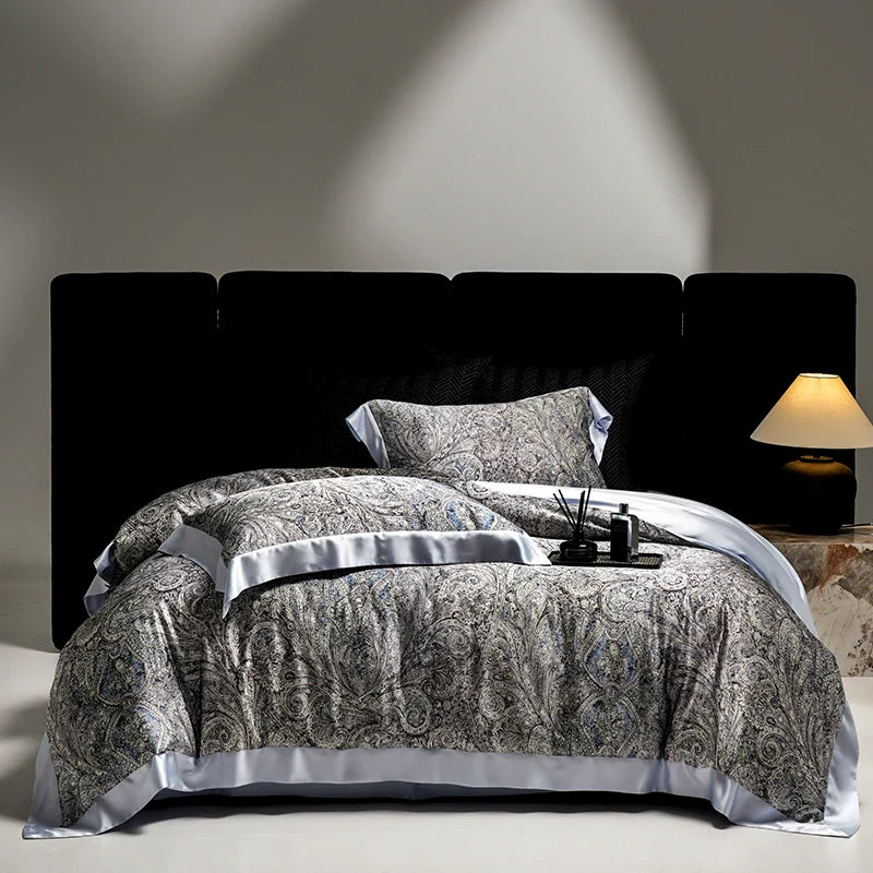 Afralia™ Silk Modal Digital Printing Bedding Set for Luxurious Comfort