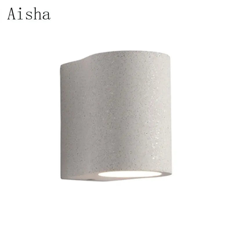 Afralia™ Terrazzo Industrial Wall Lamp in Cement - Modern Circular Sconce for Home, Restaurant, Bar