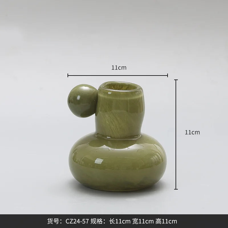 Afralia™ Cute Glass Ball Candle Holder Home Decor Aromatherapy Candelabrum