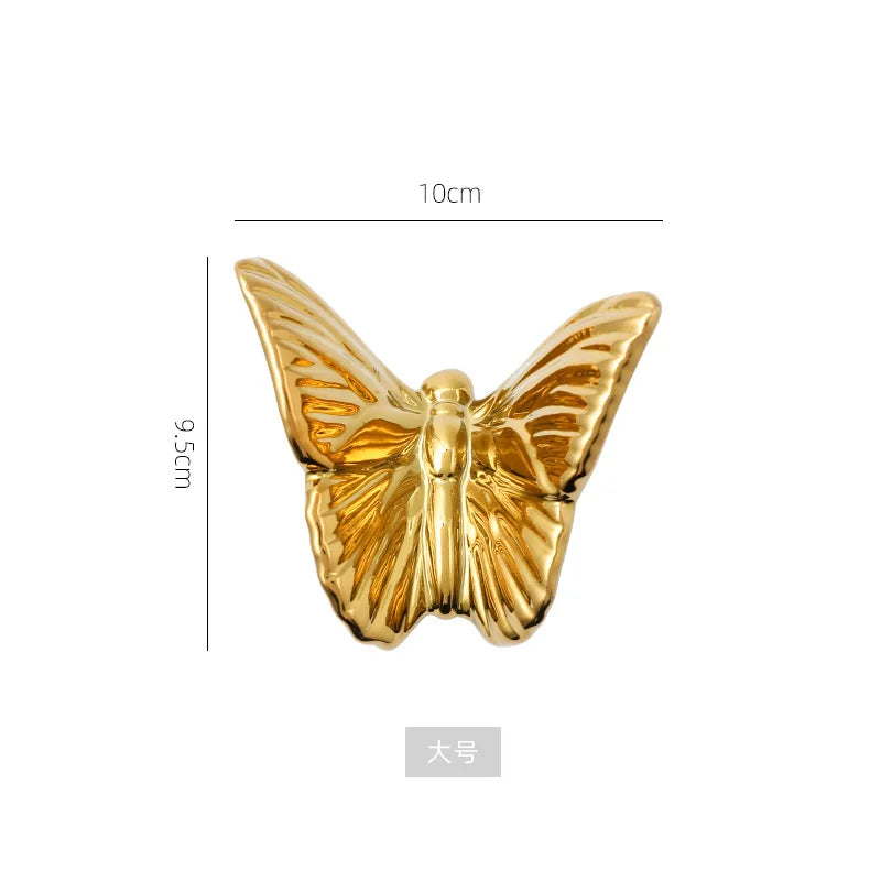 Afralia™ Golden Butterfly Wall Decoration Set