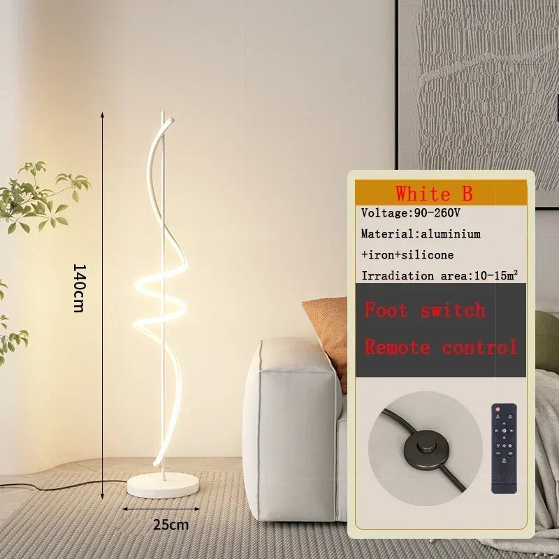 Afralia™ LED Revolve Floor Lamp for Bedroom Living Study Indoor Decor