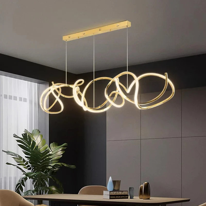 Afralia™ Modern LED Pendant Light Chandeliers for Living Room Dining Room Indoor Lighting