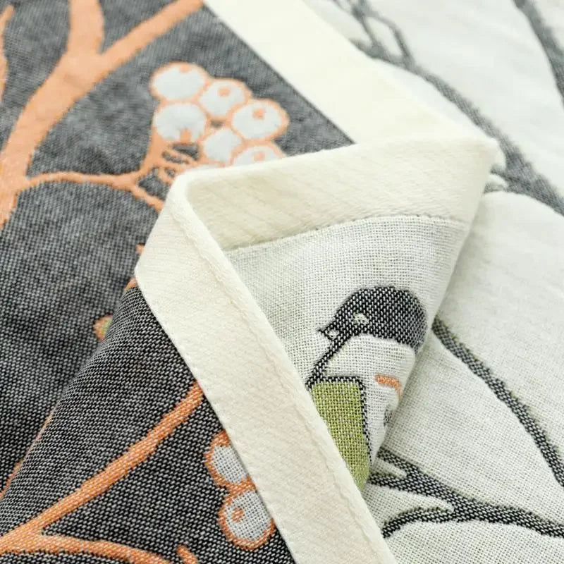 Afralia™ Summer Pure Cotton Pillow Towel Set, Japanese/European Style, 6-Layer Gauze, Fresh Design