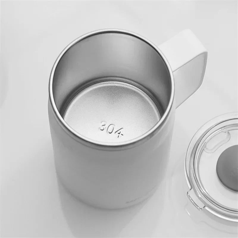 Afralia™ Stainless Steel Thermal Coffee Mug with Lid - Insulated Drinkware for Hot and Cold Beverages