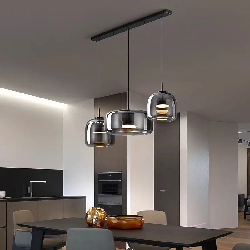 Afralia™ Modern LED Pendant Light for Living Room Chandeliers, Dining Room Hanging Lamp