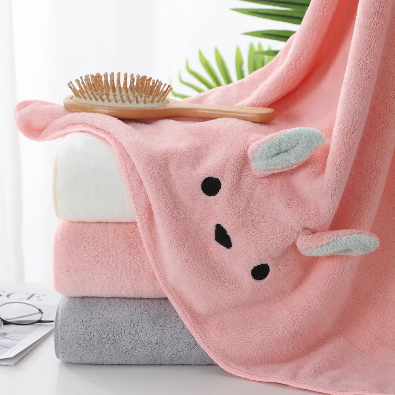 Afralia™ Cartoon Soft Hand/Face Towel | Coral Fleece Quick-drying Towel