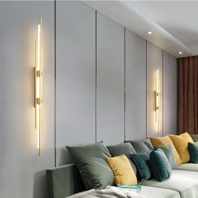 Afralia™ Copper Wall Lamp: Minimal Modern Design for Bedside, Living Room, Restaurant, Stairway