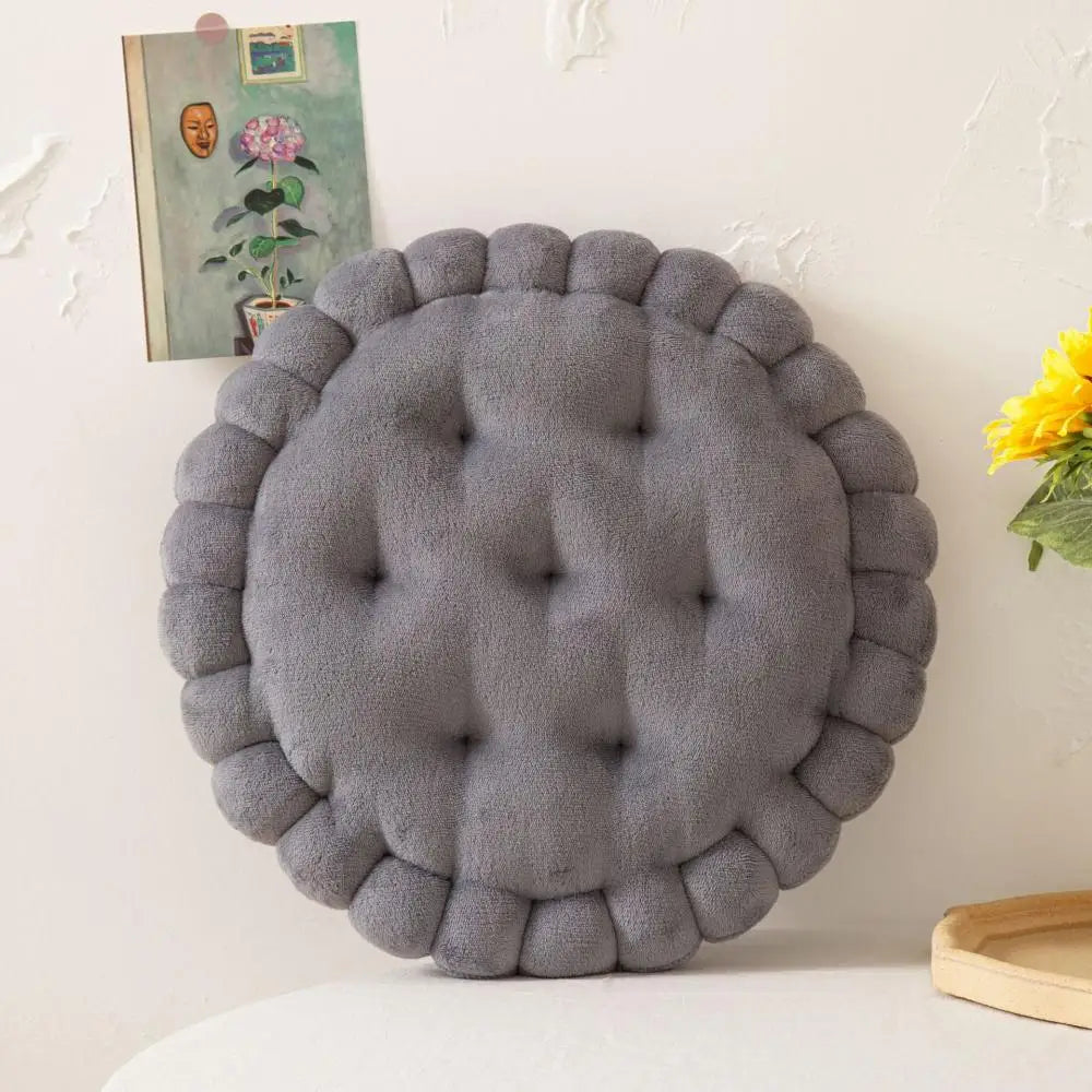 Afralia™ Cookie Biscuit Cushion Soft Throw Pillow for Living Room Chair
