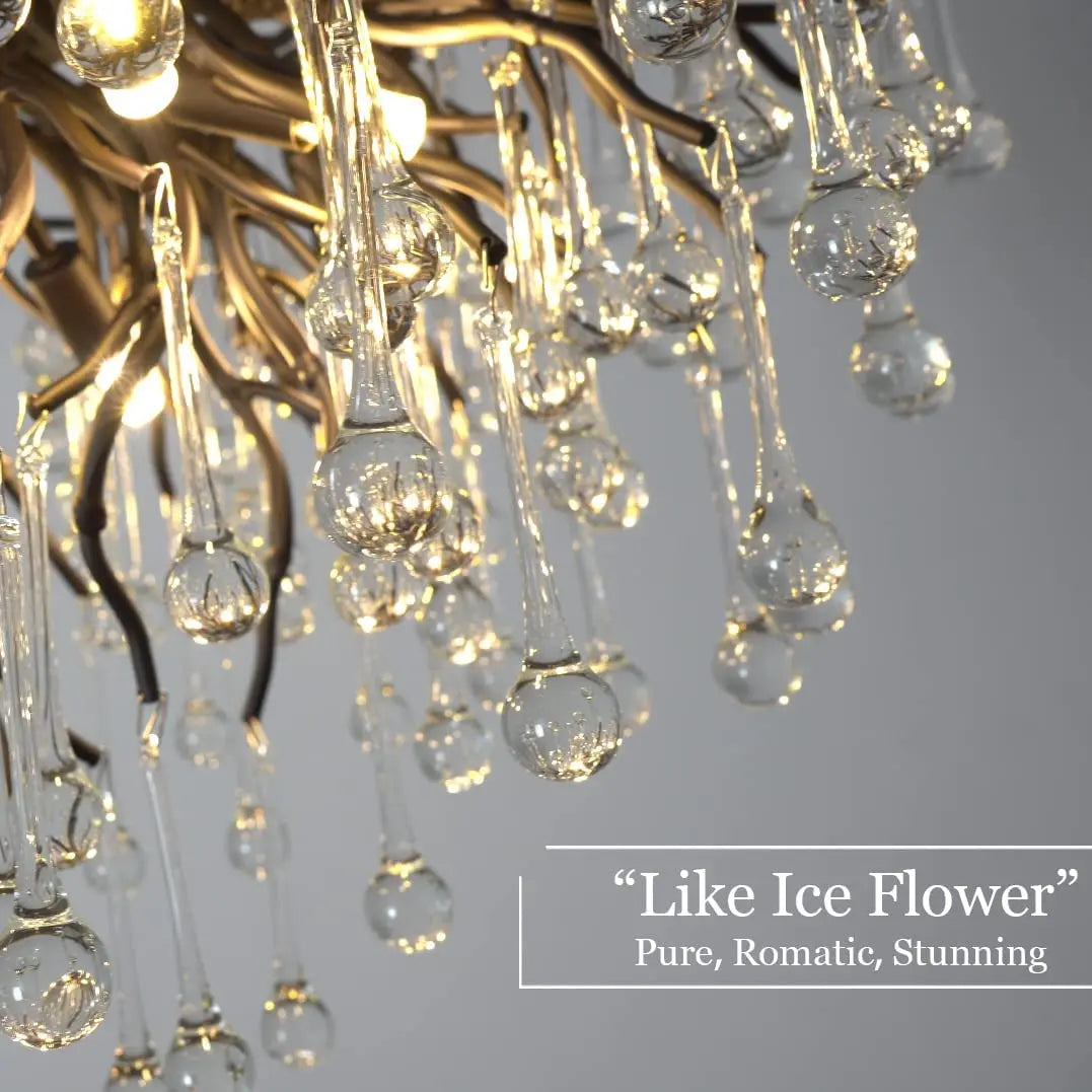 Afralia™ Crystal Chandelier: Black/Gold/Chrome Ceiling Lamp for Living Room & Dining Table