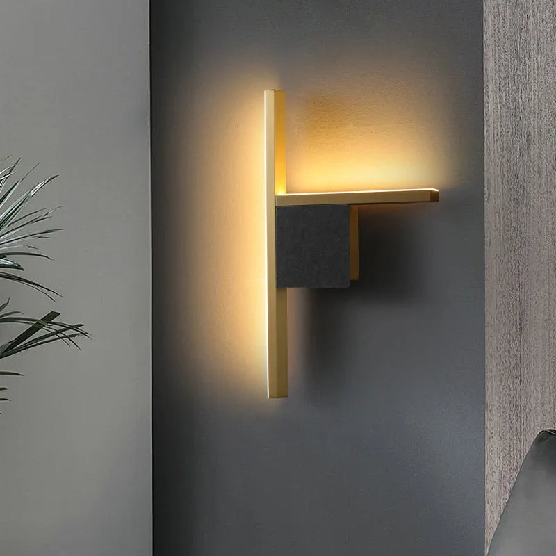 Afralia™ Luxury Villa Wall-mounted Copper Black Brass Wall Lamp for Living Room & Bedroom