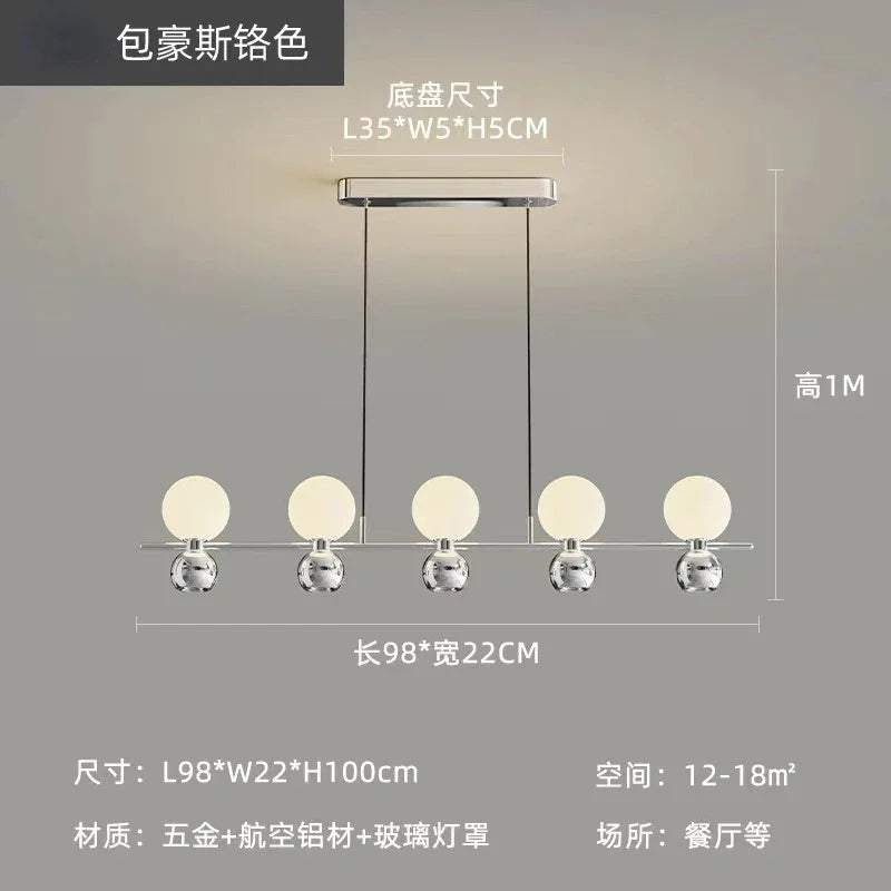 Afralia™ Cream Nordic Pendant Chandelier for Living Room, Bedroom, and Dining Room