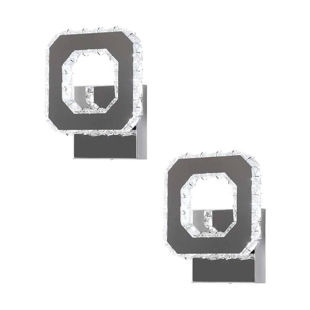 Afralia™ Crystal Led Wall Sconce | Modern Minimalist Living Room Lighting
