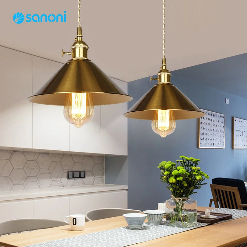 Afralia™ Loft Retro Vintage Pendant Light - Industrial Edison Chandelier for Elegant Home Lighting