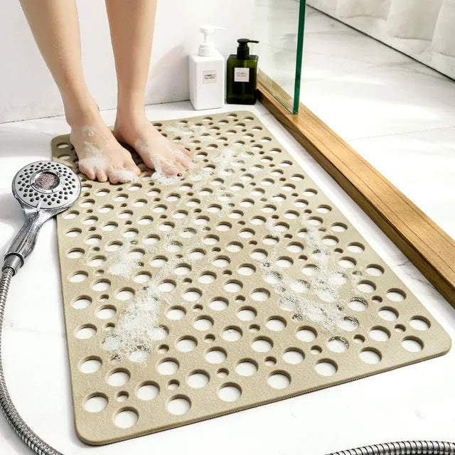 Afralia™ Soft TPE Bath Mat Large Hydrophobic Pad Anti-slip Non-toxic Waterproof Mats