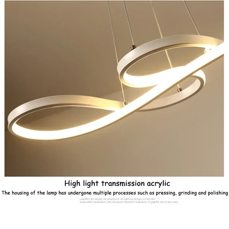 Afralia™ Music Shape LED Pendant Light for Home Decor