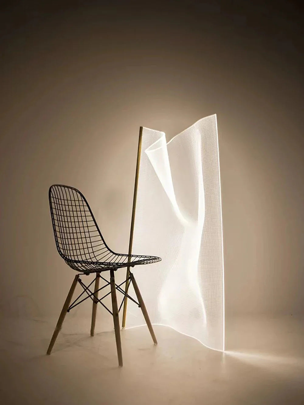 Afralia™ Wave Art LED Floor Lamp: Modern Nordic Design for Elegant Living Room Decor