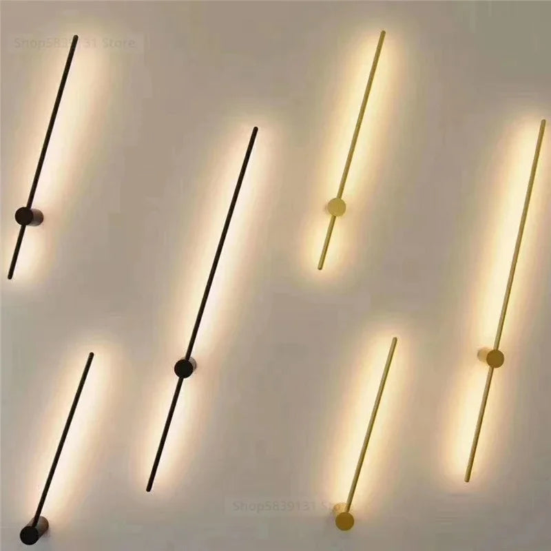 Afralia™ Nordic LED Wall Lamps: Modern, Simple, Long Hanging Lights for Living Room, Bedroom