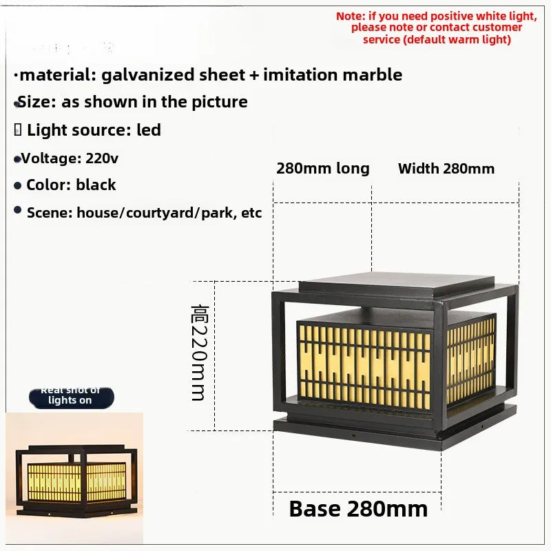Afralia™ LED Garden Light: Modern Galvanized Street Lamp for Outdoor Landscapes