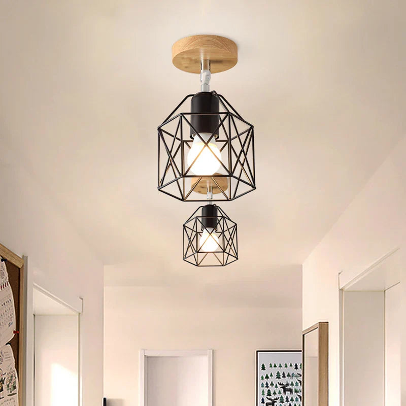 Afralia™ Vintage LED Ceiling Lamps for Indoor Spaces