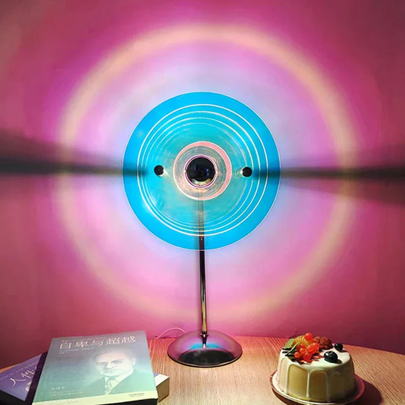 Afralia™ Sunset Rainbow LED Projector Night Light for Home Decor