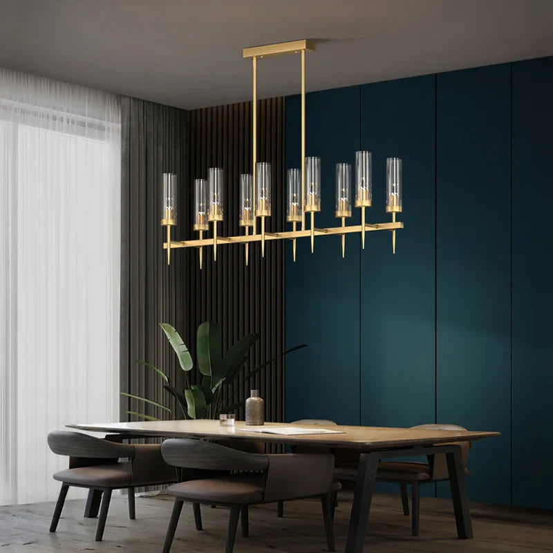 Afralia™ Modern LED Ceiling Chandelier Pendant Light for Home Dining Decor