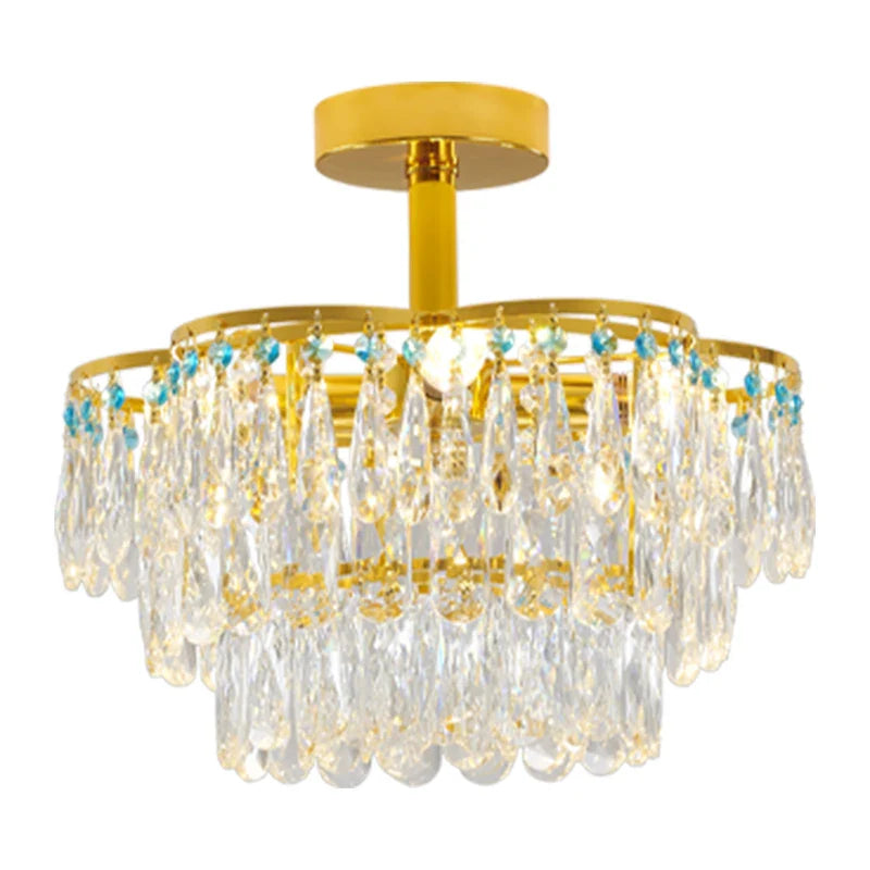 Afralia™ Crystal Light Chandelier | Post-Modern European Luxury for Living Room, Bedroom, Dining