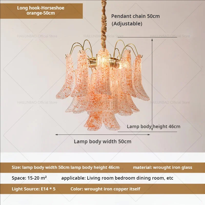 Afralia™ Crystal Chandelier: French Light Luxury Retro Color Living Room Villa Dining Room Lamps