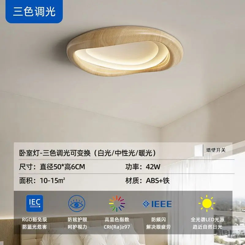 Afralia™ LED Wood Chandeliers for Bedroom Living Room Indoor Lighting Décor