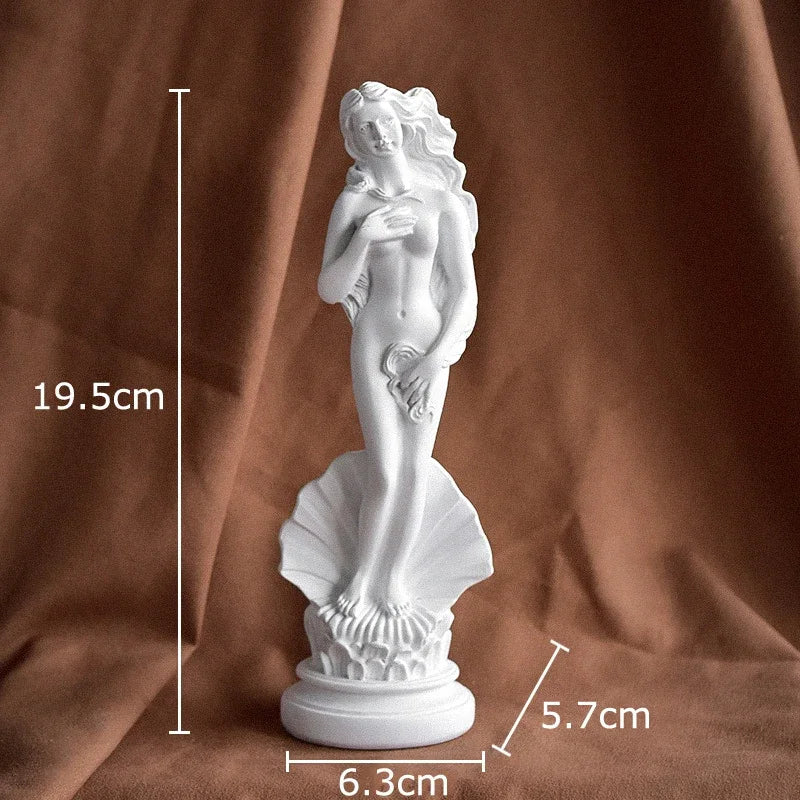 Afralia™ Mythical Goddess Resin Sculpture Desk Ornament Figurine Room Decor