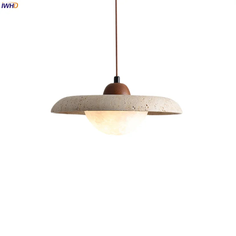 Afralia™ White Glass LED Pendant Light Hanglamp