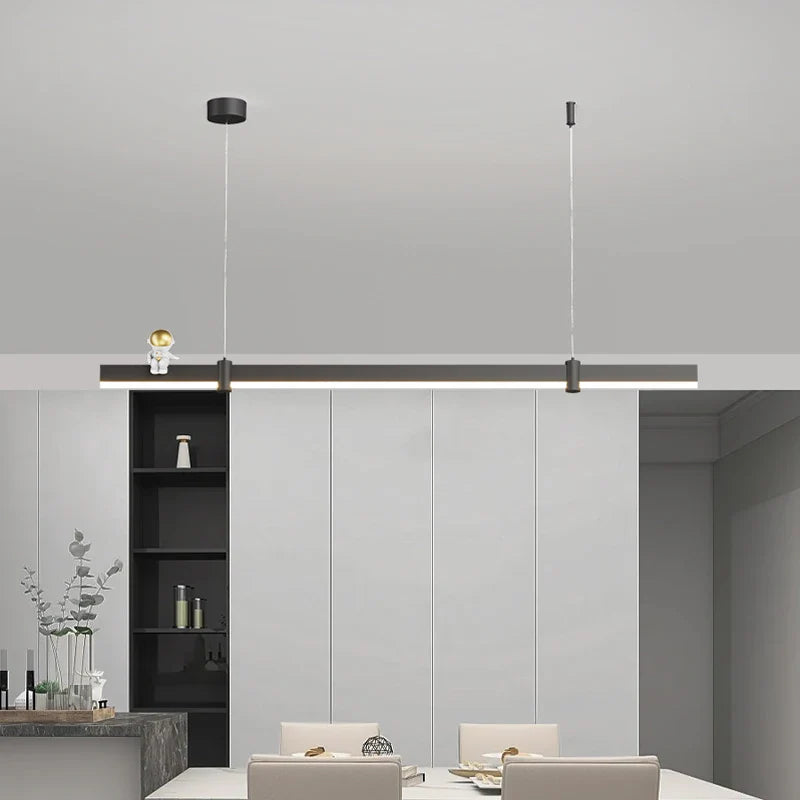 Afralia™ Nordic Minimalist LED Pendant Light for Home Decor in Black/White