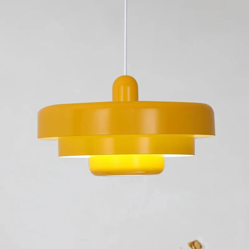 Afralia™ Retro Orange LED Pendant Light Chandelier for Home Dining Room & Cafe