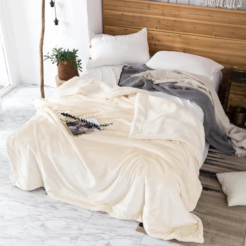 Afralia™ Cozy Plush Blanket: Soft, Warm, Lightweight for Bedroom & Sofa All Seasons