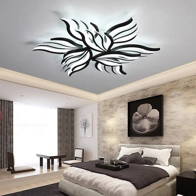 Afralia™ LED Panel Ceiling Light Dimmable Fixture for Modern Bedroom, Living Room, Kitchen