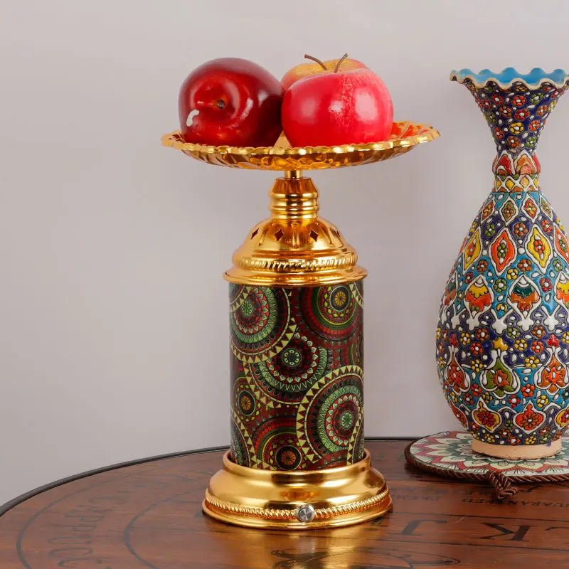 Afralia™ Fruit Platter Desk Lamp: Rechargeable, Romantic Night Light for Living Room, Bedroom
