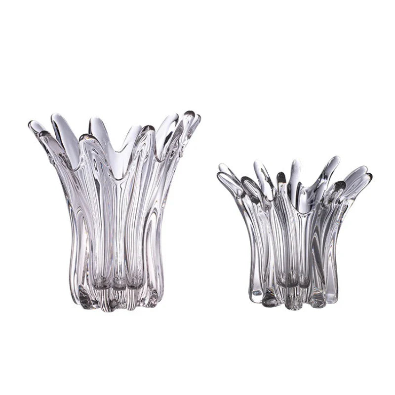 Afralia™ Petal Shape Glass Vase for Flower Arrangement and Hydroponics