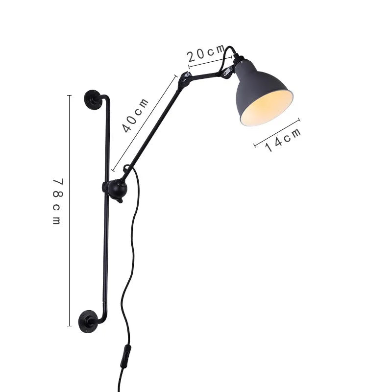 Afralia™ Adjustable Rotating LED Wall Lamp for Bedroom & Living Room