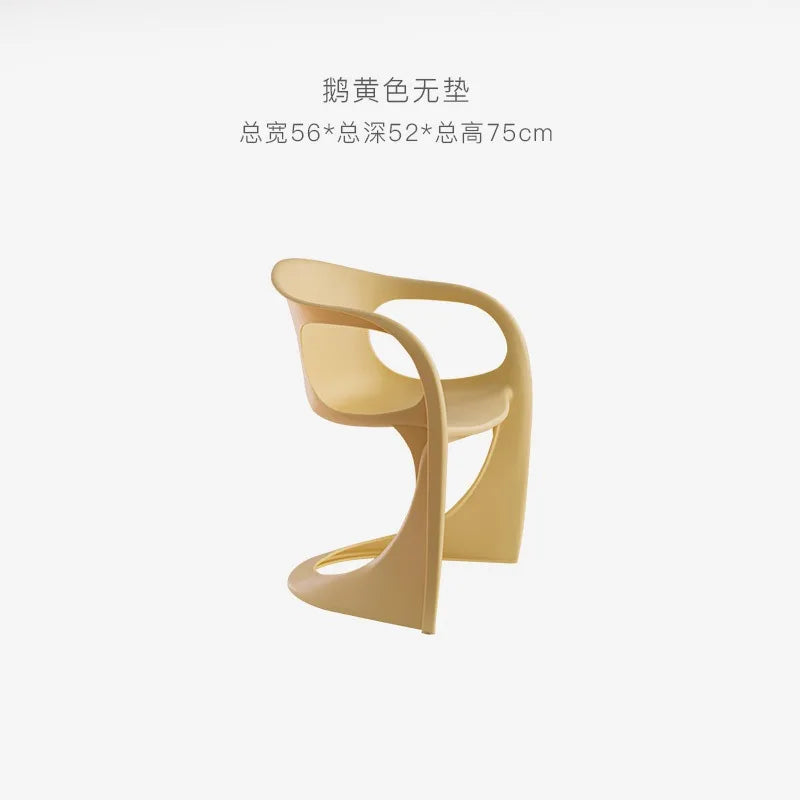 Nordic Acrylic Dining Chair by Afralia™ - Designer Pan Dong Chair for Living Room