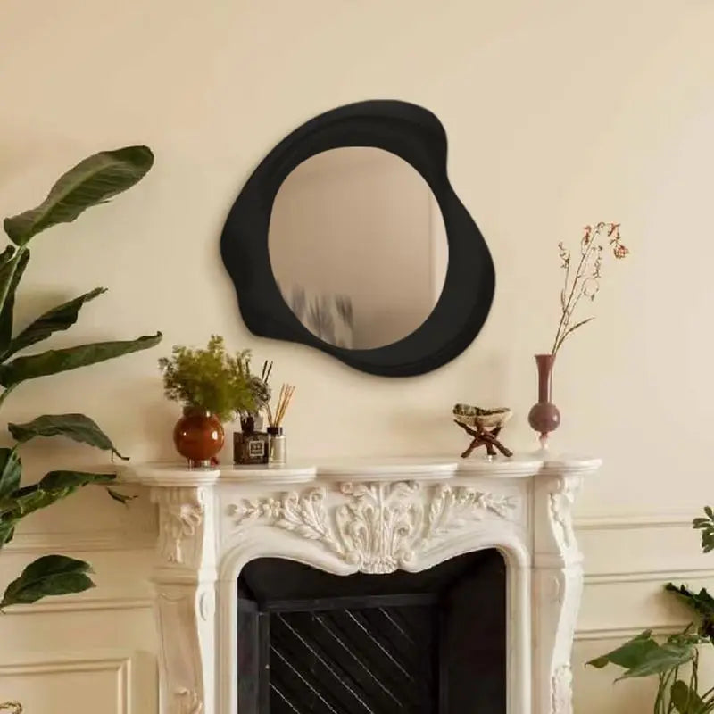 Afralia™ Minimalist Luminous Makeup Mirror for Bedroom & Bathroom - Wall Mounted Circular Vanity Mirror
