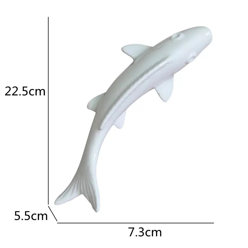 Afralia™ Ceramic Goldfish Lotus Leaf Wall Decoration Set