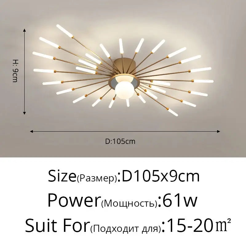 Afralia™ LED Modern Ceiling Lights for Bedroom, Hall & Living Room