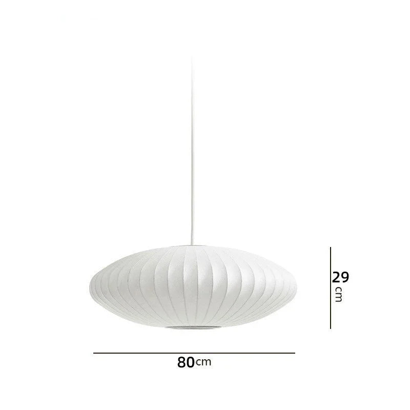 Afralia™ Bubble Silk Pendant Chandelier for Dining Living Room Kitchen Island & Bedroom