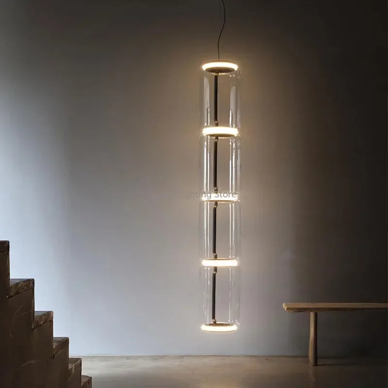 Afralia™ Minimalist Glass Pendant Light Chandelier for Home Decor