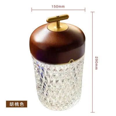 Afralia™ Conical Crystal Bedside Lamp: Elegant LED Reading Light for Home Decoration & Atmosphere