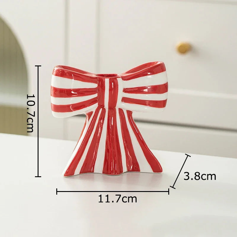 Afralia™ Ceramic Bow-tie Candle Holder & Aroma Diffuser for Home Decor